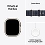 Apple Watch Ultra 2 GPS + Cellular Smartwatch, 49mm, Natural Titanium Case with Navy Ocean Band (MX4D3LW/A)~#|#~sp252646241_sc7