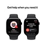 Apple Watch Series 10 GPS + Cellular Smartwatch, 46mm, Jet Black Aluminum Case with Black Sport Band, Medium/Large (MWY43LW/A)~#|#~sp252646256_sc7