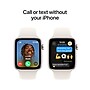 Apple Watch SE GPS + Cellular Smartwatch, 44mm, Starlight Aluminum Case with Starlight Sport Band, Medium/Large (MXG83LL/A)~#|#~sp252646260_sc7