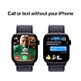 Apple Watch Series 10 GPS + Cellular Smartwatch, 42mm, Jet Black Aluminum Case with Ink Sport Loop (MWX83LW/A)~#|#~sp252646261_sc7