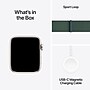 Apple Watch SE GPS Smartwatch, 44mm, Starlight Aluminum Case with Lake Green Sport Loop (MXEW3LL/A)~#|#~sp252646266_sc7