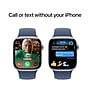 Apple Watch Series 10 GPS Smartwatch, 42mm, Silver Aluminum Case with Denim Sport Band, Small/Medium (MWWA3LW/A)~#|#~sp252646282_sc7
