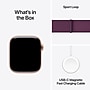Apple Watch Series 10 GPS Smartwatch, 42mm, Rose Gold Aluminum Case with Plum Sport Loop (MWWK3LW/A)~#|#~sp252646316_sc7