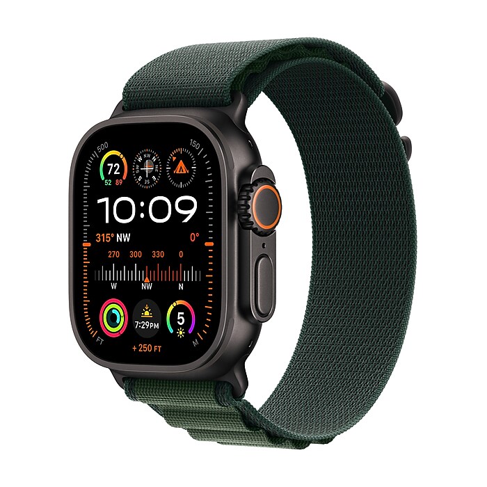 ユニマテアップル Apple Watch Ultra 2 GPS + Cellular Smartwatch, 49mm, Black
