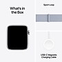 Apple Watch SE GPS + Cellular Smartwatch, 44mm, Silver Aluminum Case with Blue Cloud Sport Loop (MXG63LL/A)~#|#~sp252646348_sc7