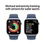 Apple Watch Series 10 GPS Smartwatch, 42mm, Silver Aluminum Case with Denim Sport Band, Small/Medium (MWWA3LW/A)~#|#~sp252646362_sc7