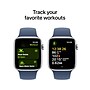 Apple Watch SE GPS + Cellular Smartwatch, 44mm, Silver Aluminum Case with Denim Sport Band, Medium/Large (MXG53LL/A)~#|#~sp252646366_sc7