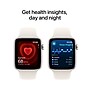 Apple Watch SE GPS + Cellular Smartwatch, 44mm, Starlight Aluminum Case with Starlight Sport Band, Medium/Large (MXG83LL/A)~#|#~sp252646377_sc7