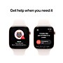Apple Watch Series 10 GPS + Cellular Smartwatch, 46mm, Rose Gold Aluminum Case with Light Blush Sport Band, M/L (MWY73LW/A)~#|#~sp252646457_sc7