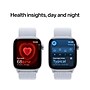 Apple Watch Series 10 GPS Smartwatch, 42mm, Silver Aluminum Case with Blue Cloud Sport Loop (MWWD3LW/A)~#|#~sp252646458_sc7