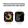 Apple Watch Series 10 GPS + Cellular Smartwatch, 46mm, Rose Gold Aluminum Case with Light Blush Sport Band, M/L (MWY73LW/A)~#|#~sp252646459_sc7