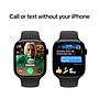 Apple Watch Series 10 GPS + Cellular Smartwatch, 46mm, Jet Black Aluminum Case with Black Sport Band, Medium/Large (MWY43LW/A)~#|#~sp252646469_sc7