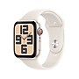Apple Watch SE GPS + Cellular Smartwatch, 44mm, Starlight Aluminum Case with Starlight Sport Band, Medium/Large (MXG83LL/A)~#|#~sp252646476_sc7