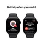 Apple Watch Series 10 GPS Smartwatch, 42mm, Jet Black Aluminum Case with Black Sport Band, Small/Medium (MWWE3LW/A)~#|#~sp252646483_sc7