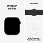 Apple Watch Series 10 GPS + Cellular Smartwatch, 46mm, Jet Black Aluminum Case with Black Sport Band, Medium/Large (MWY43LW/A)~#|#~sp252646506_sc7