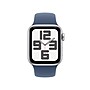 Apple Watch SE GPS Smartwatch, 40mm, Silver Aluminum Case with Denim Sport Band, Medium/Large (MXED3LL/A)~#|#~sp252647140_sc7