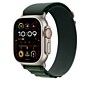 Apple Watch 49mm Dark Green Alpine Loop, Medium, Natural Titanium Finish (MXMV3AM/A)~#|#~sp252647319_sc7
