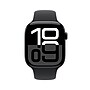 Apple Watch Series 10 GPS + Cellular Smartwatch, 46mm, Jet Black Aluminum Case with Black Sport Band, Medium/Large (MWY43LW/A)~#|#~sp252647479_sc7