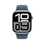 Apple Watch Series 10 GPS Smartwatch, 46mm, Silver Aluminum Case with Denim Sport Band, Small/Medium (MWWL3LW/A)~#|#~sp252647482_sc7