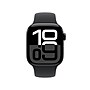 Apple Watch Series 10 GPS Smartwatch, 42mm, Jet Black Aluminum Case with Black Sport Band, Small/Medium (MWWE3LW/A)~#|#~sp252647484_sc7
