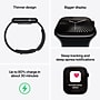 Apple Watch Series 10 46 MM Midnight GPS, Jet Black Aluminum Case, Black Sport Band (MWWP3LW/A)~#|#~sp252662110_sc7