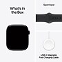 Apple Watch Series 10 46 MM Midnight GPS, Jet Black Aluminum Case, Black Sport Band (MWWP3LW/A)~#|#~sp252662133_sc7