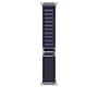 Apple Watch 49mm Navy Alpine Loop, Large, Natural Titanium Finish (MXN03AM/A)~#|#~sp252713898_sc7