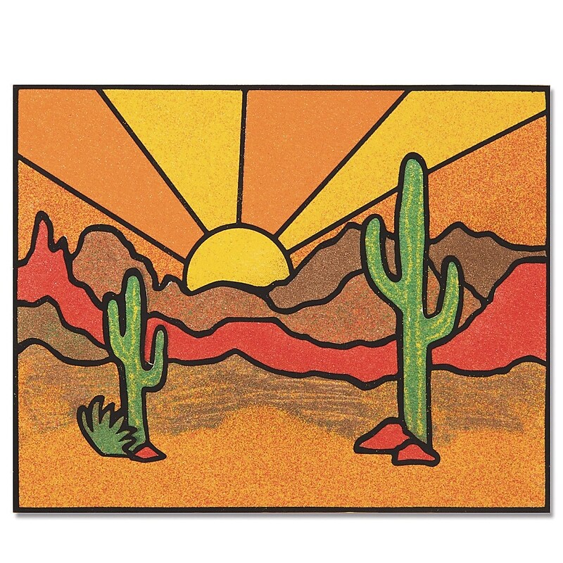 S&S Velvet Sand Cactus Chipboard, 24/Pack (GP3336) image 1