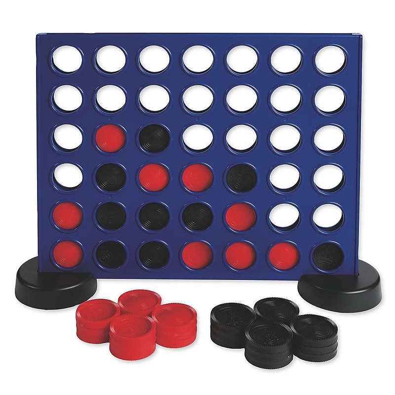 S&S Giant 2-in-1 Four In A Row & Checkers Game (W12919) image 1