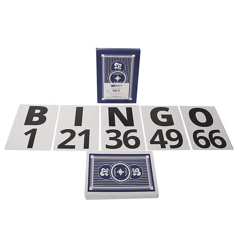 S&S Giant Bingo Calling Cards, 75/Pack (19544) image 1