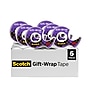 Scotch Gift-Wrap Transparent Tape with Dispenser, 3/4" x 18 yds, 1" Core, 6 Dispensers/Pack (615-SIOC)~#|#~sp253102090_sc7