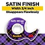 Scotch Gift-Wrap Transparent Tape with Dispenser, 3/4" x 18 yds, 1" Core, 6 Dispensers/Pack (615-SIOC)~#|#~sp253102824_sc7