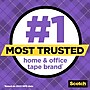 Scotch Gift-Wrap Transparent Tape with Dispenser, 3/4" x 18 yds, 1" Core, 6 Dispensers/Pack (615-SIOC)~#|#~sp253102825_sc7