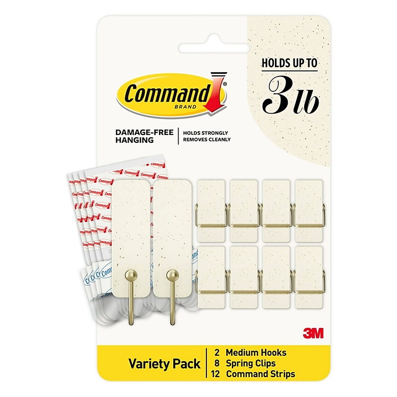 Command Mixed Hooks Pack, Vanilla Bean, 10/Pack (VBMHP-10ESF) image 1