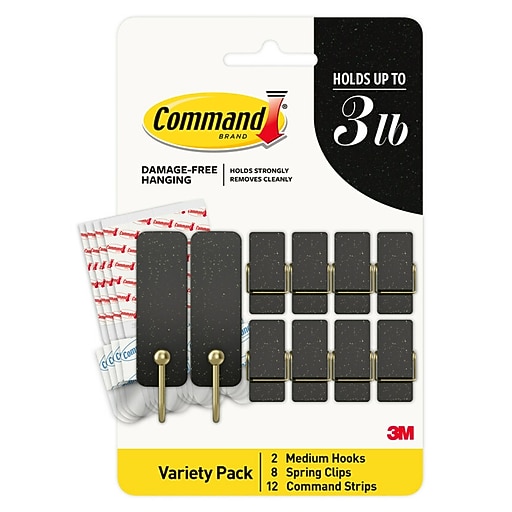 Command Mixed Hooks Pack, Soot, 10/Pack …