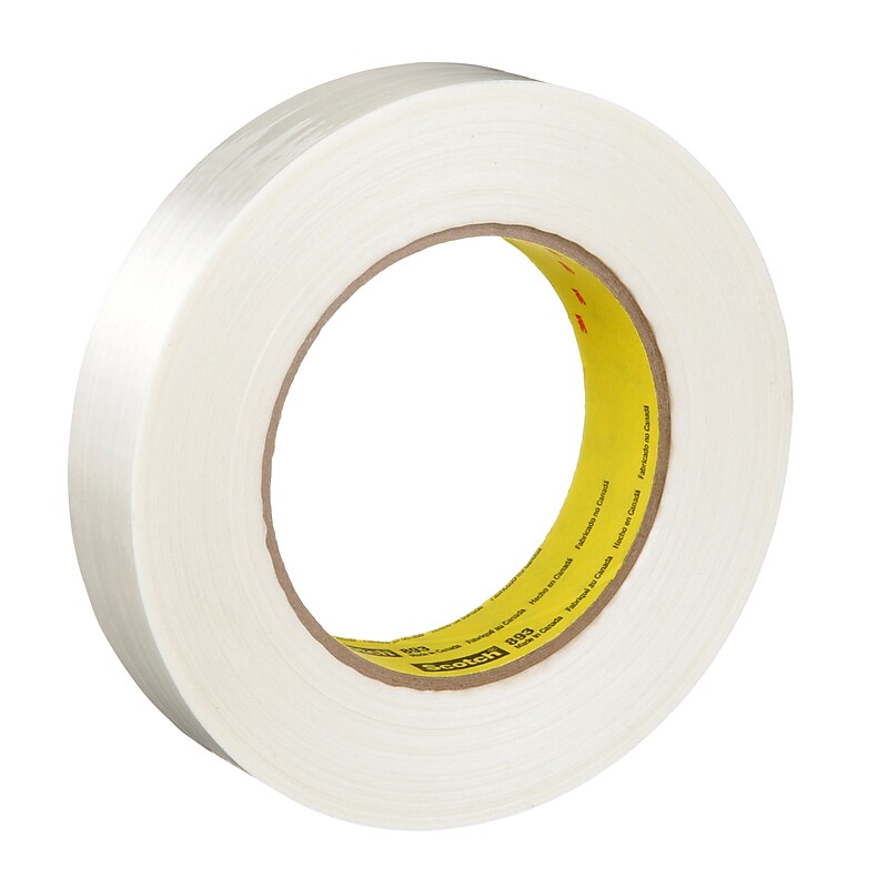 Scotch 893 6 mil. Filament Tape 893 Clear, 0.7" x 60 yards, 3" Core (893-18) image 1