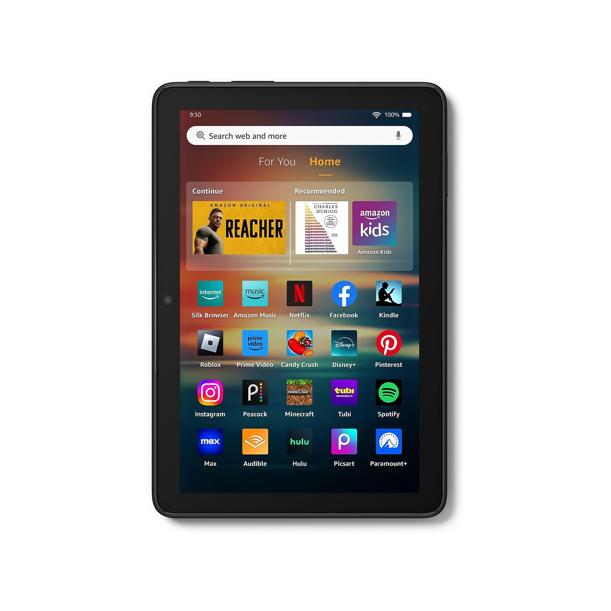 Amazon Fire HD, 12th Generation,  8″ Tablet, WiFi, 32GB, Fire OS, Black (53-035893) Sansujyuku sansujyuku.com