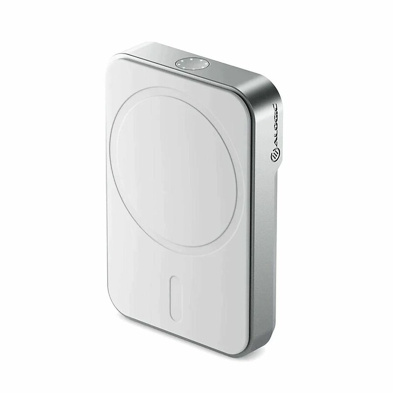 ALOGIC Matrix MagSafe Wireless USB-C Power Bank for Multiple Brands, 5100 mAh, White (MSPB5KWH) image 1