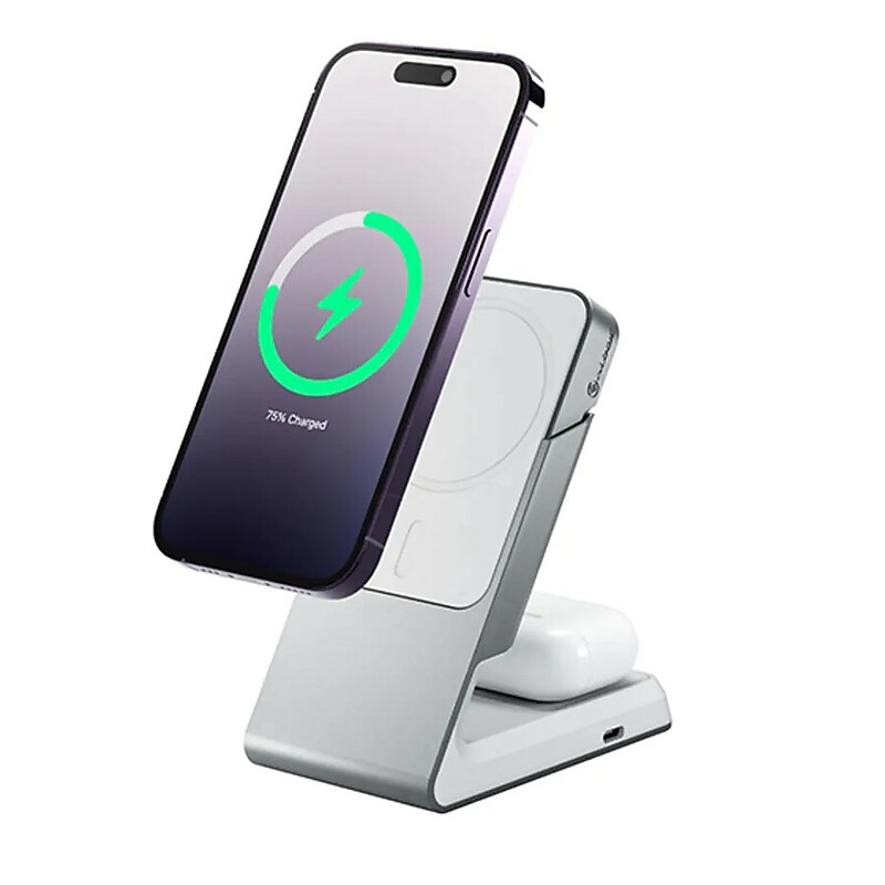 ALOGIC Matrix MagSafe Wireless USB-C Charging Stand for Multiple Brands, White (MSCDDWH) image 1