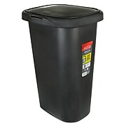 Rubbermaid FG5L5806BLA Spring Top Waste Can with LinerLock, 13 Gallon, Black