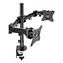 3M Dual Monitor Mount, Swivel, Tilt, Rotate, Two Monitors Up to 28.5" & 20 Lbs. Each, Clamp or Grommet, No Tools, Black (MM200B)~#|#~sp25478347_sc7