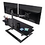 3M Dual Monitor Mount, Swivel, Tilt, Rotate, Two Monitors Up to 28.5" & 20 Lbs. Each, Clamp or Grommet, No Tools, Black (MM200B)~#|#~sp25478348_sc7