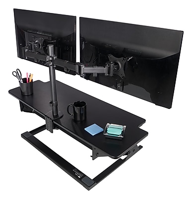 3M Dual Monitor Mount, Swivel, Tilt, Rotate, Two Monitors Up to 28.5″ & 20 Lbs. Each, Clamp or Grommet, No Tools, Black (MM200B) Sansujyuku sansujyuku.com