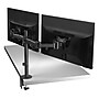 3M Dual Monitor Mount, Swivel, Tilt, Rotate, Two Monitors Up to 28.5" & 20 Lbs. Each, Clamp or Grommet, No Tools, Black (MM200B)~#|#~sp25478349_sc7