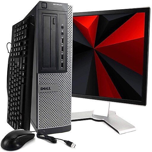 Dell Optiplex 7010 Refurbished Desktop Computer With 22 Monitor Intel Core I5 16gb Memory 1tb Hdd Windows 10 Pro Staples