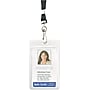 Advantus Resealable Id Badge Holder with Lanyard, 2 5/8" x 3 3/4", Clear, 20/pack (91131)~#|#~sp255101259_sc7