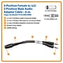 Tripp Lite 0.5' Stereo Audio Cable, Black (P318-06N-FMM)~#|#~sp255101632_sc7