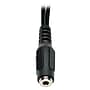 Tripp Lite 0.5' Stereo Audio Cable, Black (P318-06N-FMM)~#|#~sp255101634_sc7