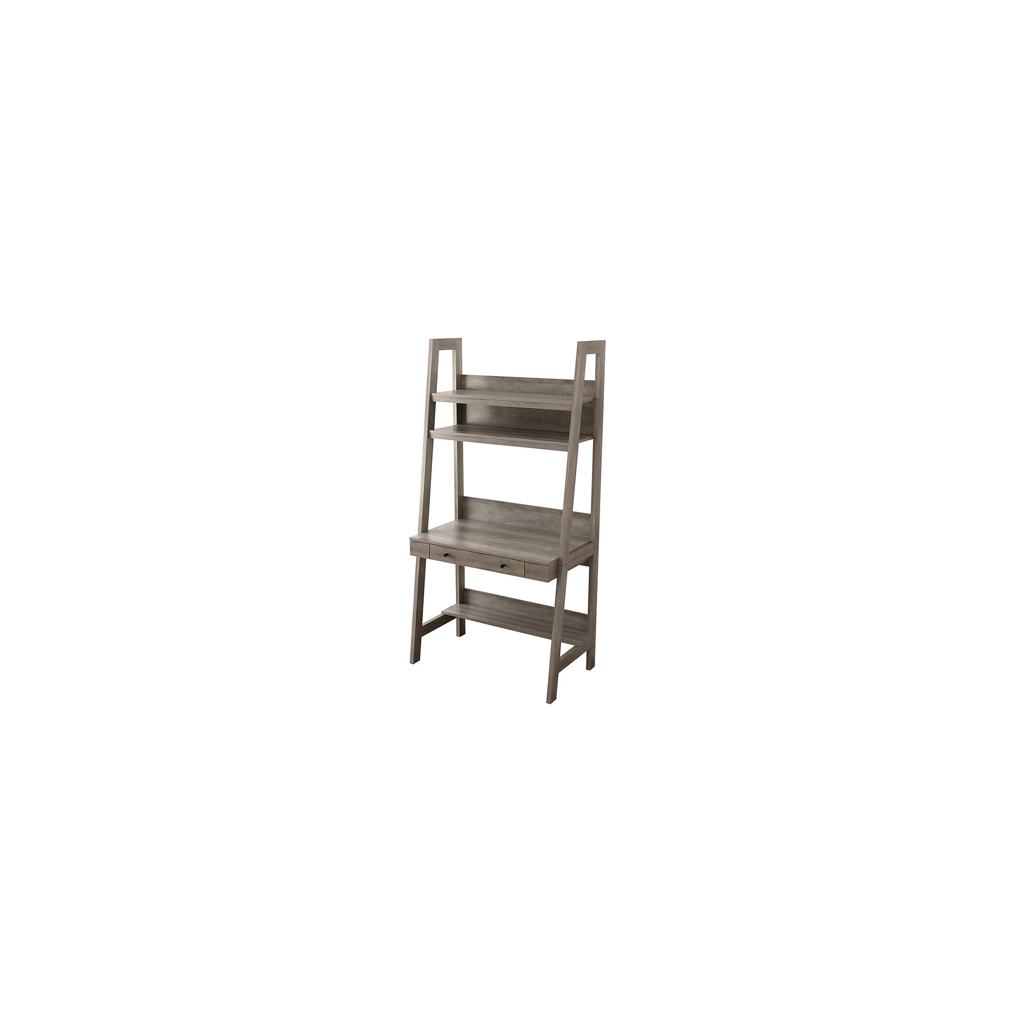 Homenations 36″ Ladder PC Desk, Washed Gray (SH-OF-2620) Sansujyuku sansujyuku.com