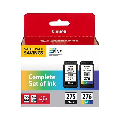 Canon インクカートリッジ 27個セット Canon 275/276 Black/Tri-Color Standard Yield Ink Cartridge Value
